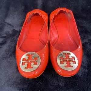 Tory Burch orange flats